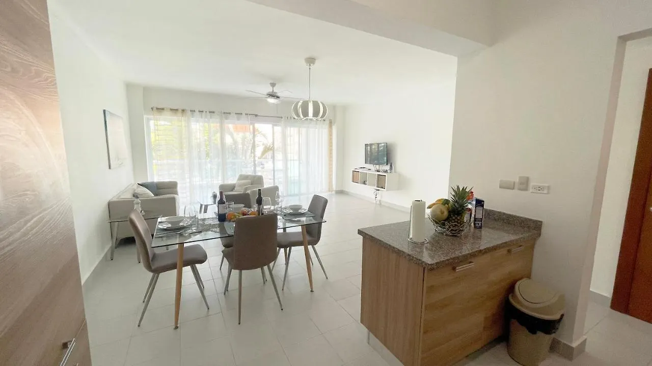 Precioso Apartamento A Solo Pasos De La Playa 蓬塔卡纳 公寓